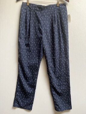 NWT J.O.A Anthropologie Patterned Dress Pants Sz L